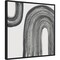Gray Rainbow I by Chris Paschke 22-in. W x 22-in. H. Canvas Wall Art Print Framed in Black
